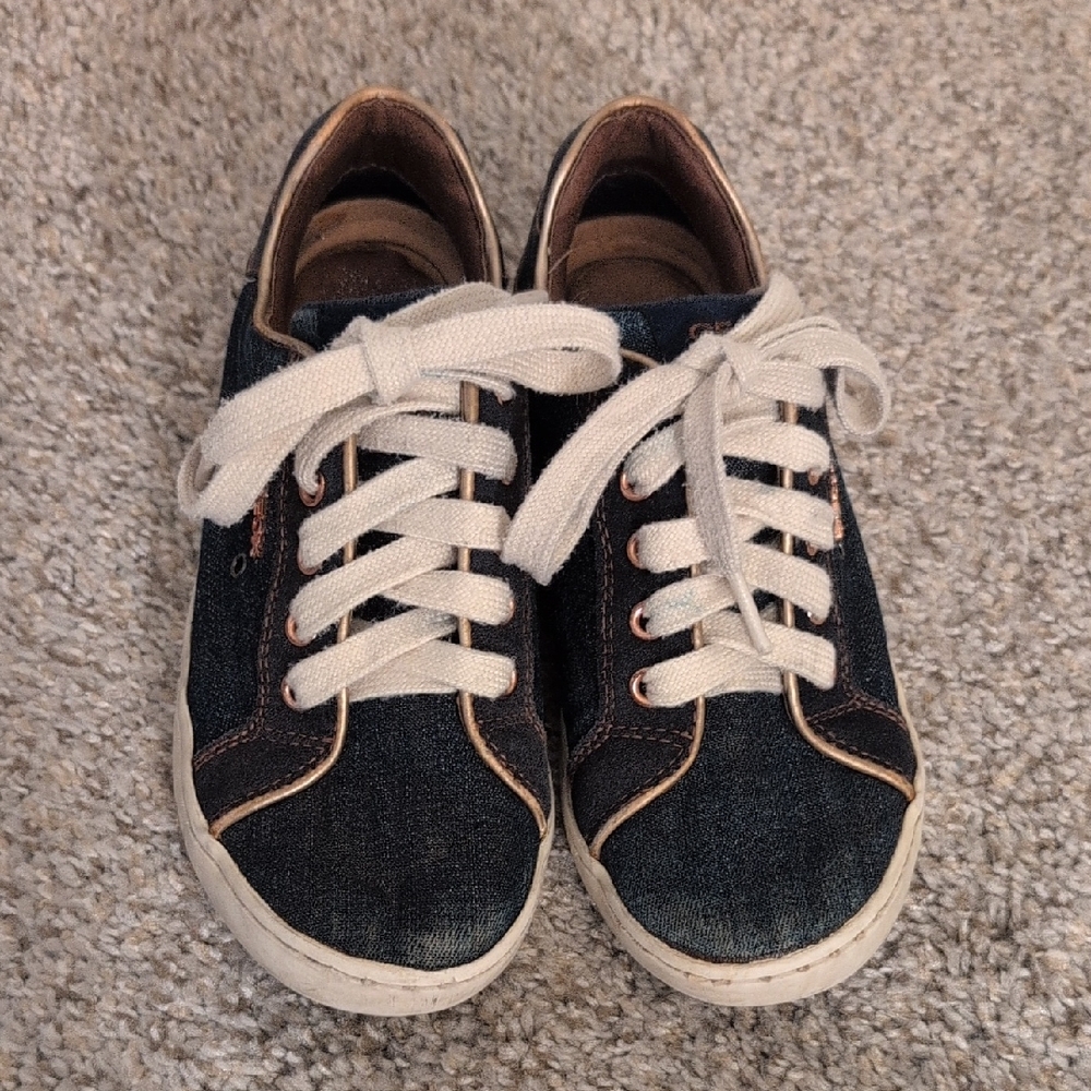 Geox Kids Girl's Junior Kiwi Jeans Sneakers US2